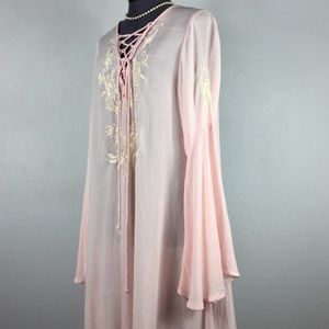LUCKY AND COCO -  PINK BOHO DRESS